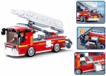 Конструктор Sluban Пожарна – Стълба с Тренировъчна Кула, 343 Елемента, 3 Фигурки, 38×29×7 см
