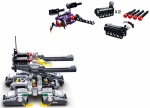 Конструктор Sluban Атомна Буря – „Огнен Дъжд: Железен Прилив“, 939 Елемента, 4 Фигурки, със Стрелба, 52×38×8 см
