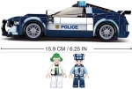 Конструктор Sluban Полиция – Кола с Мотор, 284 Елемента, 3 Фигурки, Стрелба, 38×24×7 см