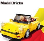 Конструктор Sluban Коли – Състезателна Кола Porsche 930, Точен Модел 1:32, 290 Елемента, 2 Фигурки, 30×19×7 см