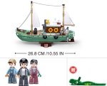 Конструктор Sluban – Ветроходен Риболовен Кораб, Точен Модел 1:35, 610 Елемента, 3 Фигурки, 48×33×7 см