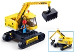 Конструктор Sluban Сити Верижен Багер 152 ел. с 1 фигурка 29x24x6 см