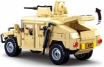 Конструктор Sluban Армия – Джип Hummer H2, Точен Модел, 265 Елемента, 2 Фигурки, 30×19×7 см