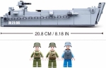 Конструктор Sluban Армия – Десантен Кораб Втора Световна Война, 3 Фигурки, 182 Елемента, 29×24×6 см