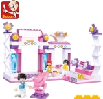 Конструктор Sluban Мечти – Рок Сцена, 176 Елемента, 4 Фигурки, 33×24×6 см