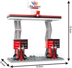 Конструктор Sluban Сити – Двуетажен Градски Автобус, 402 Елемента, 5 Фигурки, 48×29×7 см