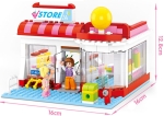 Конструктор Sluban Мечти – Супермаркет, 289 Елемента, 3 Фигурки, 38×29×7 см