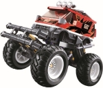 Конструктор Sluban Коли Джип Всъдеход 261 ел. с 1 фигурка и задвижване при издърпване назад 38x29x7 см