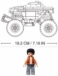 Конструктор Sluban Коли Джип Всъдеход 269 ел. с 1 фигурка и задвижване при издърпване назад 38x29x7 см