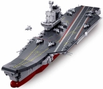 Конструктор Sluban Армия Самолетоносач Шандонг точен модел 1:700 мащаб с 12 самолета 584 ел. 48x33x7 см