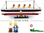 Конструктор Sluban – Кораб „Титаник“, Точен Модел 1:700, 481 Елемента, 2 Фигурки, 30×29×13 см
