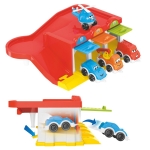 конструктор Полицейски участък с паркинг 99 ел. части 4 модела с писта 37х28х19