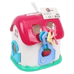 Къща за Сортиране с Ключове Пастелни Цветове 23х23х20 см