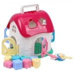 Къща за Сортиране с Ключове Пастелни Цветове 23х23х20 см