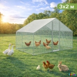 Птичарник 3x2x2 м – Волиера и Клетка за Пилета, Кокошки и Други Животни