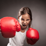 Детска боксова круша на стойка с ръкавици, височина 67-102см