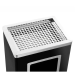 Външен Пепелник с Кош за Боклук от Неръждаема Стомана Правоъгълен 25×31 см