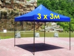 Сгъваема шатра 3х3м 3х4,5м 3х6м хармоника, метални механизми, промазано или гумирано платнище, 5 цвята