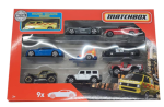 Комплект 9 броя колички Matchbox, асортимент 1:64