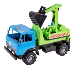 2в1 Камион багер с подвижна кофа KAMAZ, 3 цвята КАМАЗ, 41х20х27см, ORION, Украйна