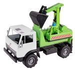 2в1 Камион багер с подвижна кофа KAMAZ, 3 цвята КАМАЗ, 41х20х27см, ORION, Украйна