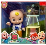 Гумено бебе COCOMELON с дъска и стол, маса и столче