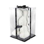 Зайче от рози с панделка , 45 см в подаръчна кутия - Iguana.bg